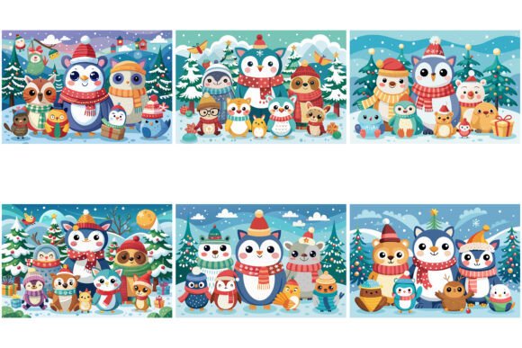 Download Cute Christmas Animals Set - Premium Resources